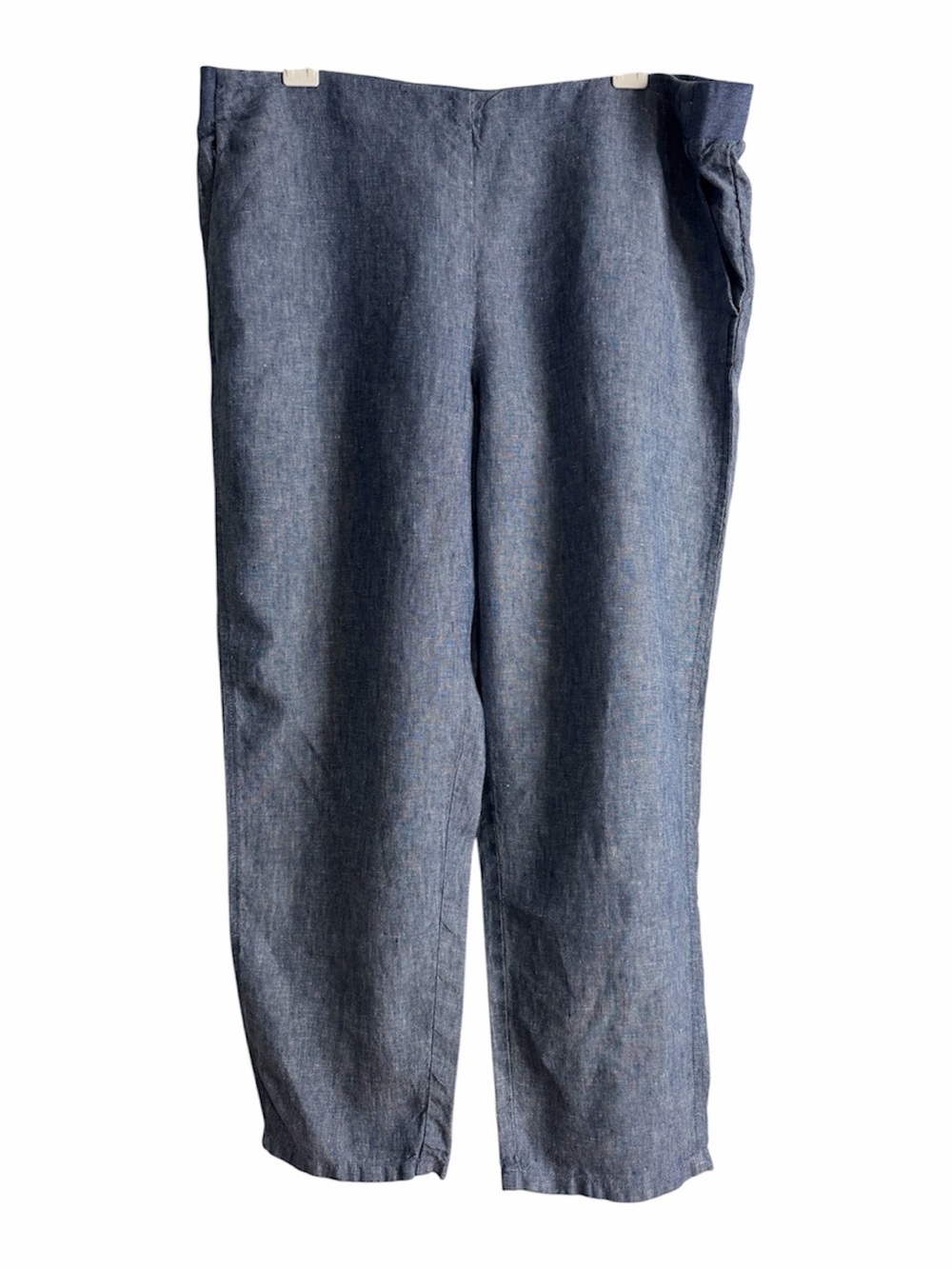 J.Jill Love Linen PL pants Light Blue Coastal Beach Minimalist Clean Girl Flowy
